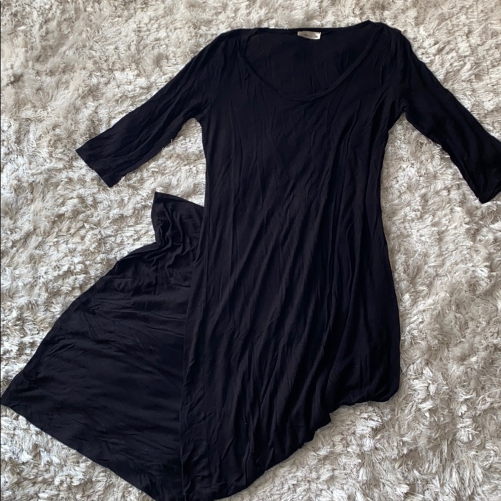 Tea n Rose - black maxi dress women’s sz L